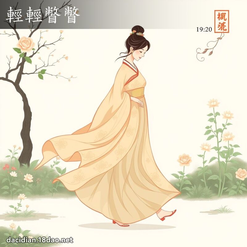 輕輕瞥瞥 - 國語大辭典配圖