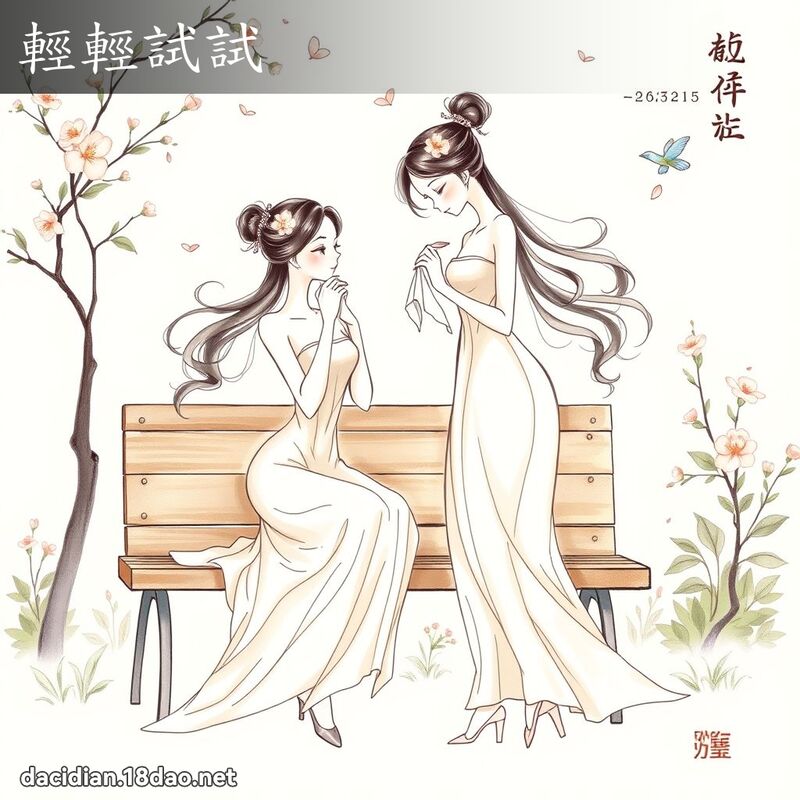 轻轻试试 - 国语大辞典配图