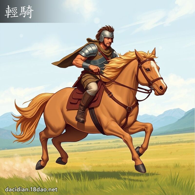輕騎 - 國語大辭典配圖