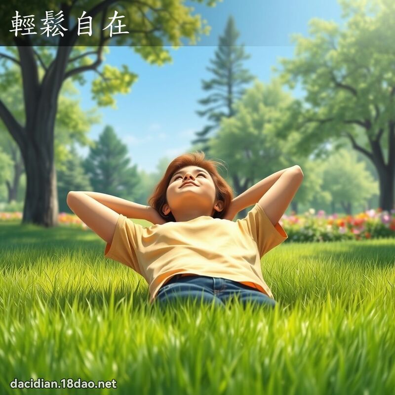 轻松自在 - 国语大辞典配图