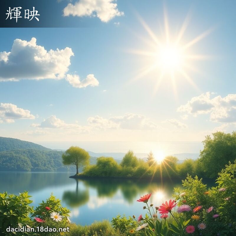 輝映 - 國語大辭典配圖