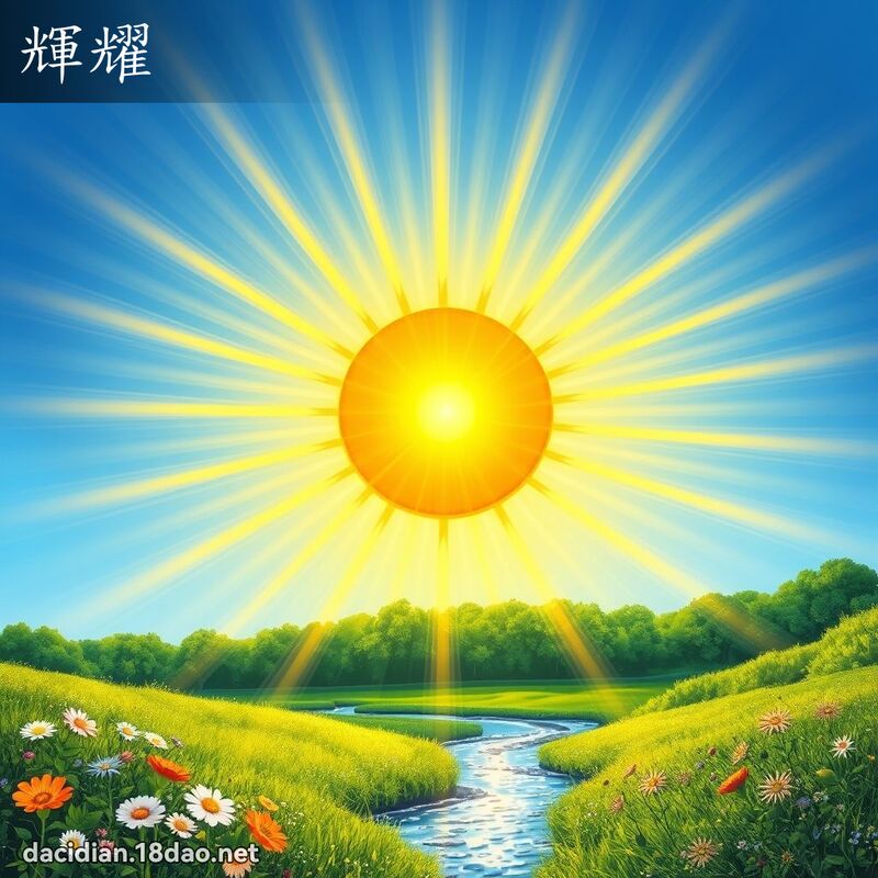輝耀 - 國語大辭典配圖