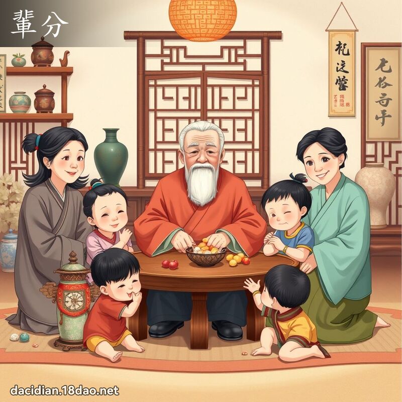 輩分 - 國語大辭典配圖