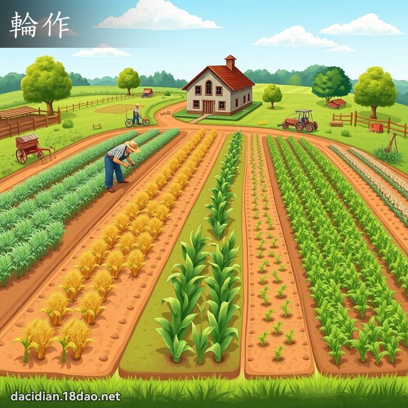 輪作 - 國語大辭典配圖