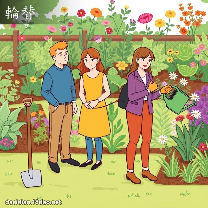 輪替 - 國語大辭典配圖