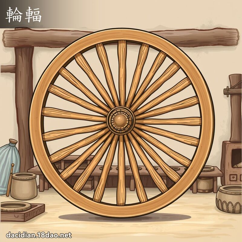 轮辐 - 国语大辞典配图