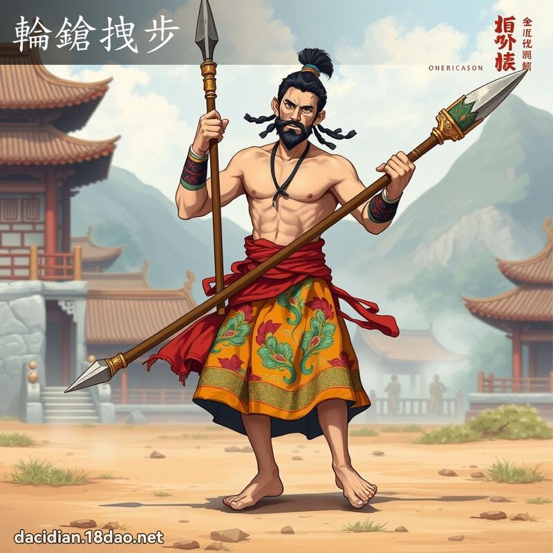 轮鎗拽步 - 国语大辞典配图