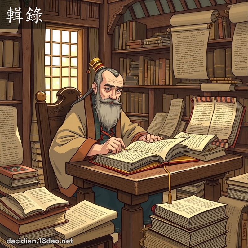 輯錄 - 國語大辭典配圖