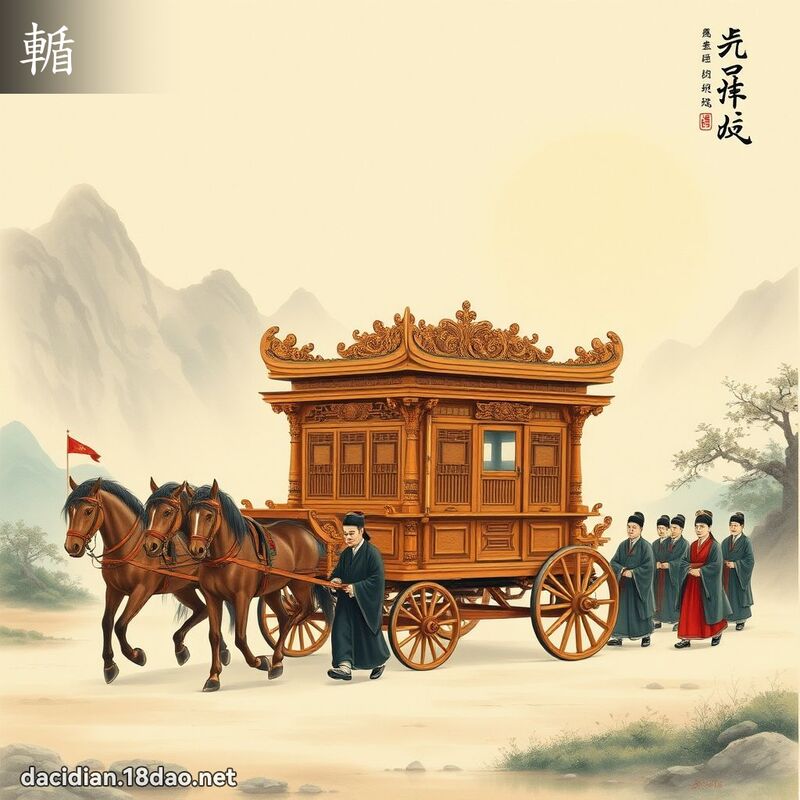輴 - 国语大辞典配图