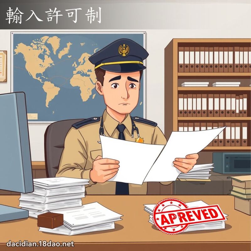输入许可制 - 国语大辞典配图