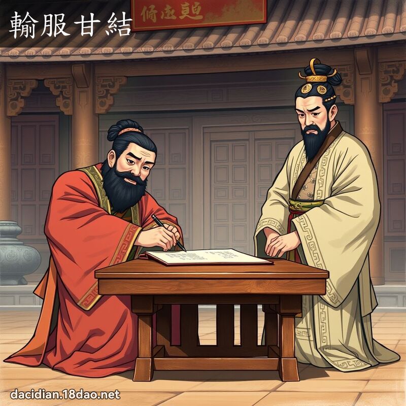 輸服甘結 - 國語大辭典配圖