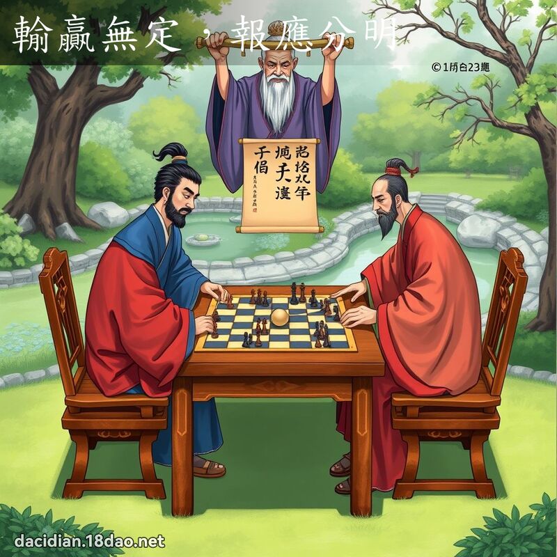 输贏无定，报应分明 - 国语大辞典配图