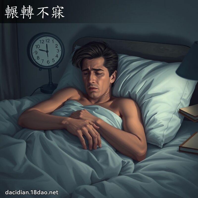 輾轉不寐 - 國語大辭典配圖