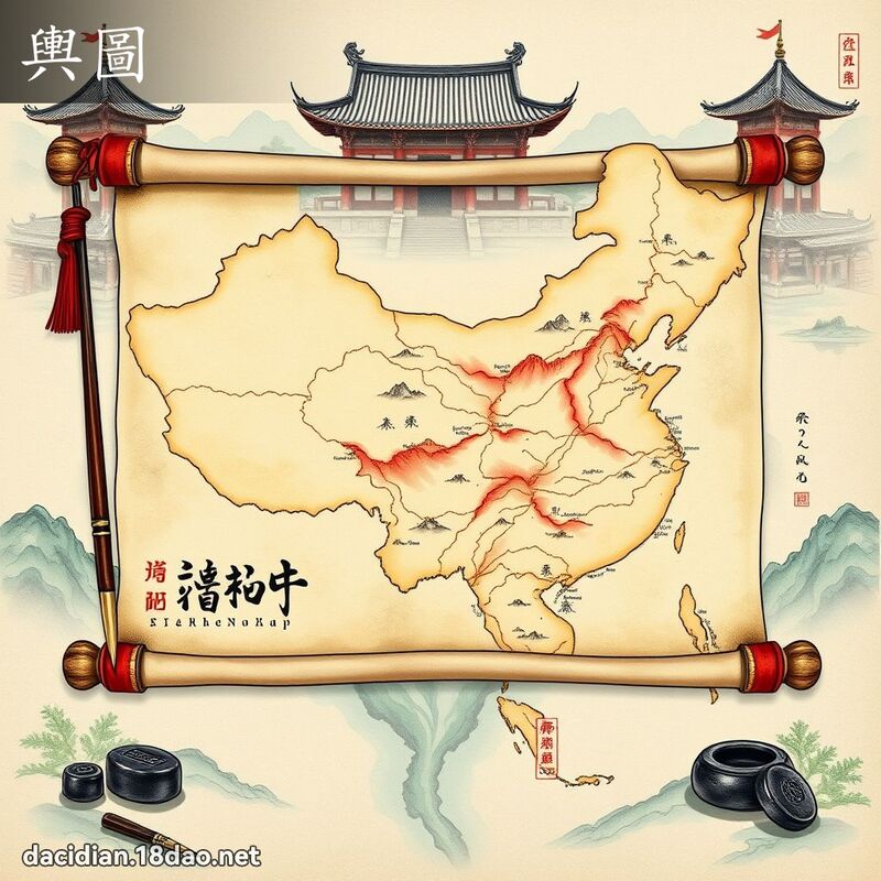 舆图 - 国语大辞典配图