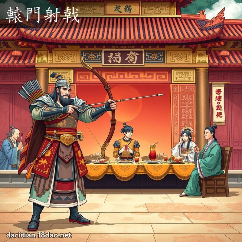 辕门射戟 - 国语大辞典配图