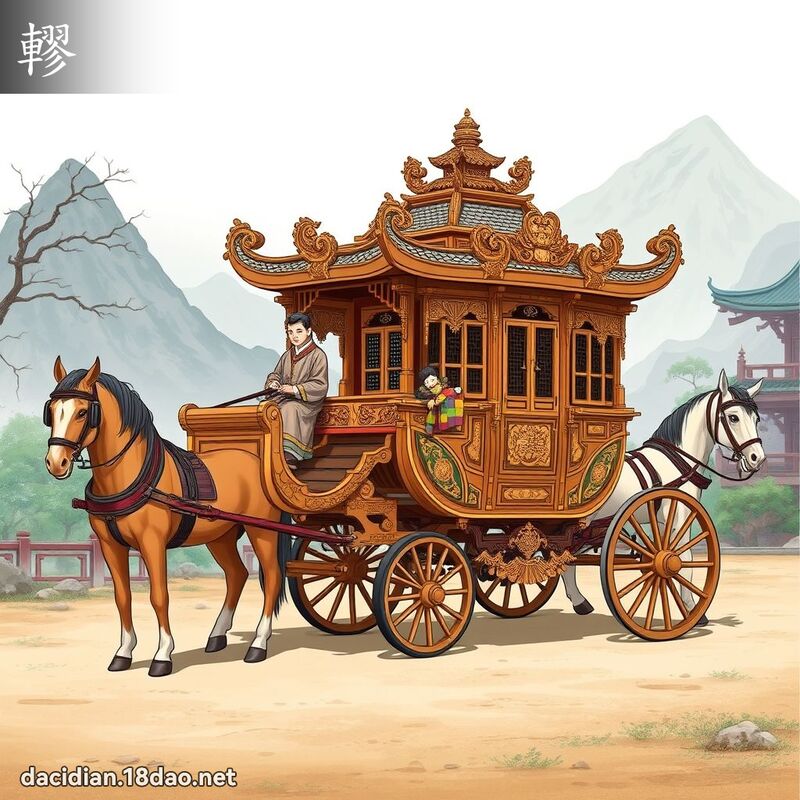 轇 - 國語大辭典配圖