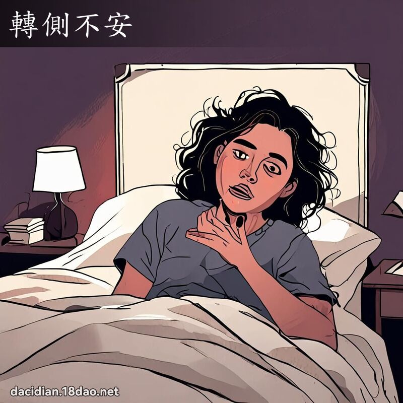 转侧不安 - 国语大辞典配图