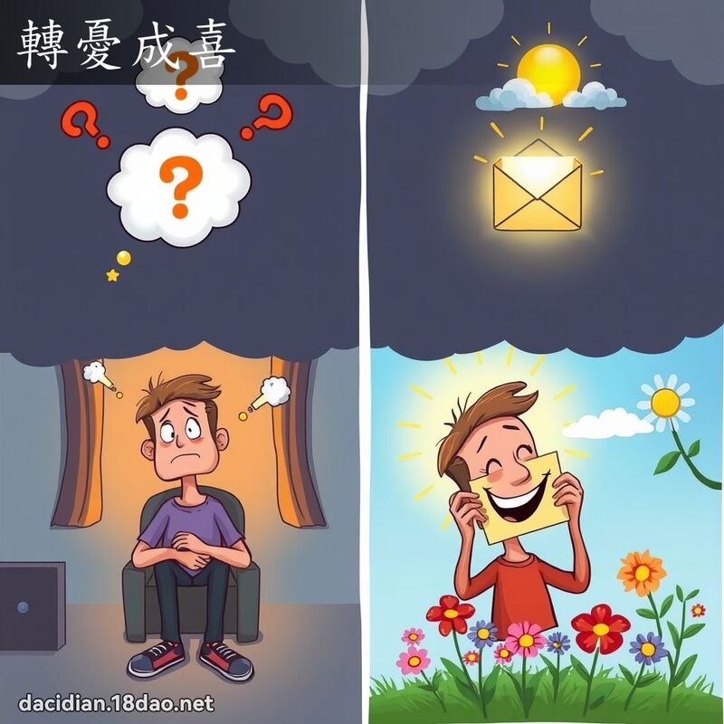 轉憂成喜 - 國語大辭典配圖