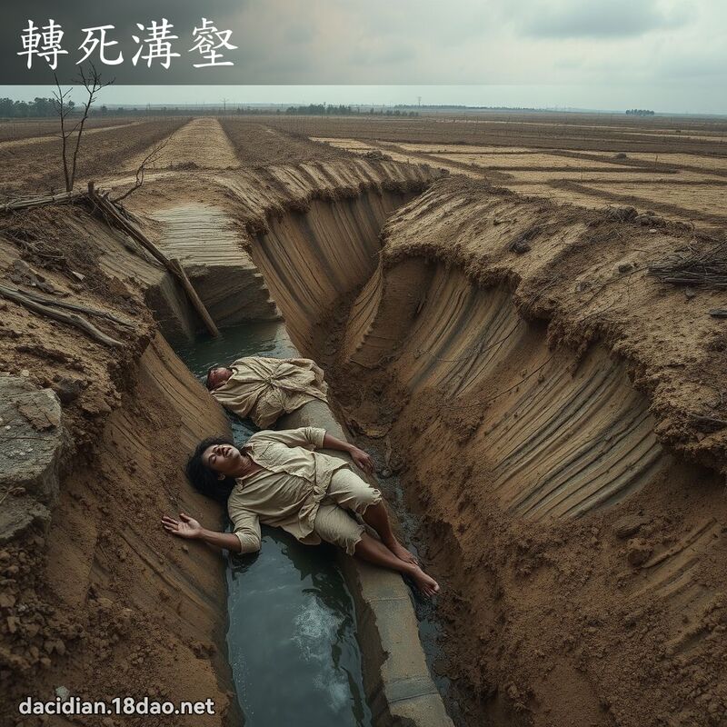 轉死溝壑 - 國語大辭典配圖