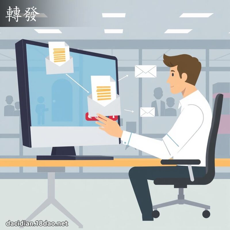 轉發 - 國語大辭典配圖