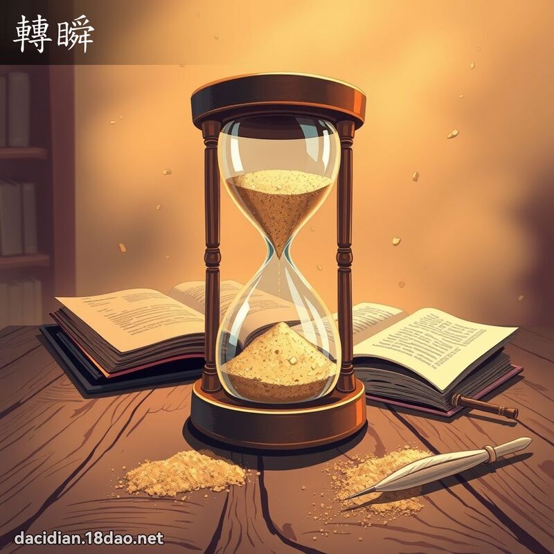 转瞬 - 国语大辞典配图