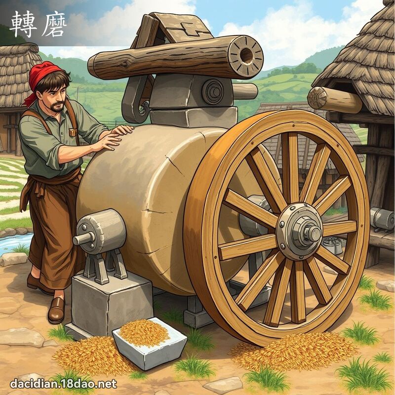 轉磨 - 國語大辭典配圖
