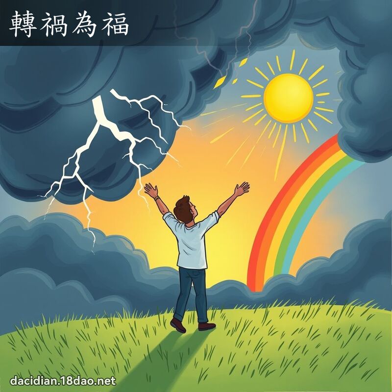 转祸为福 - 国语大辞典配图