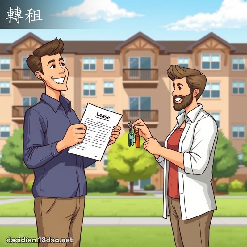 轉租 - 國語大辭典配圖
