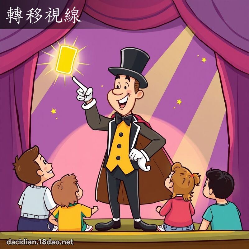 轉移視線 - 國語大辭典配圖