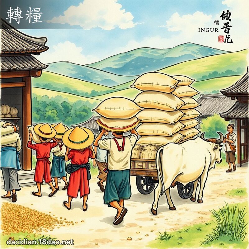 轉糧 - 國語大辭典配圖