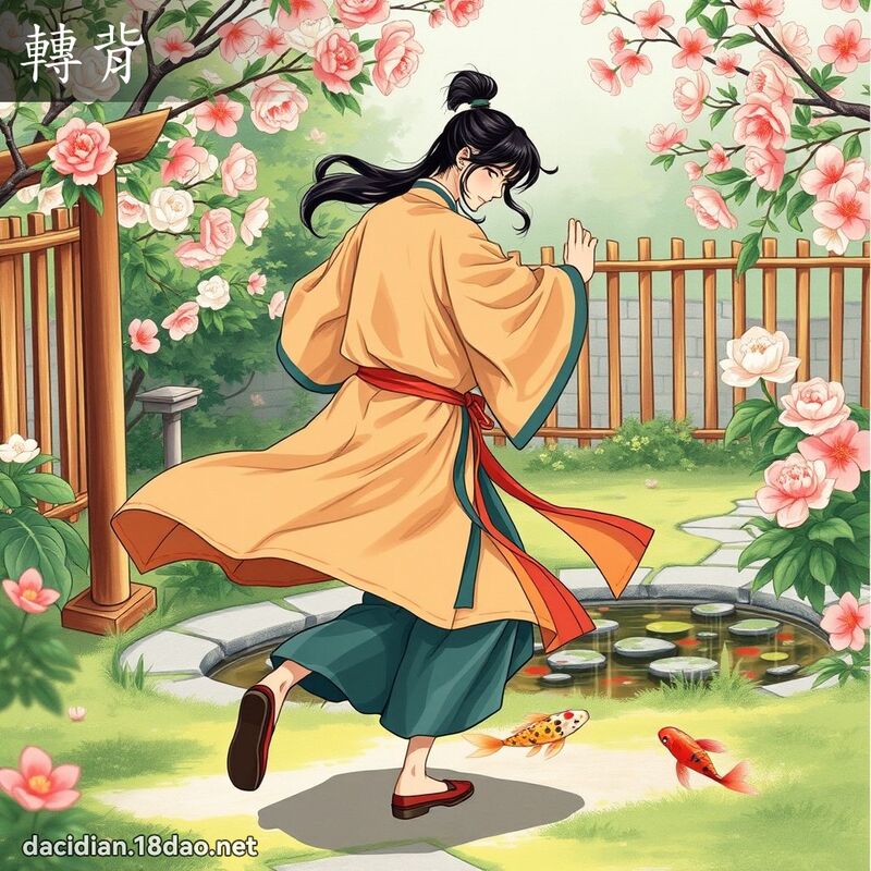 轉背 - 國語大辭典配圖