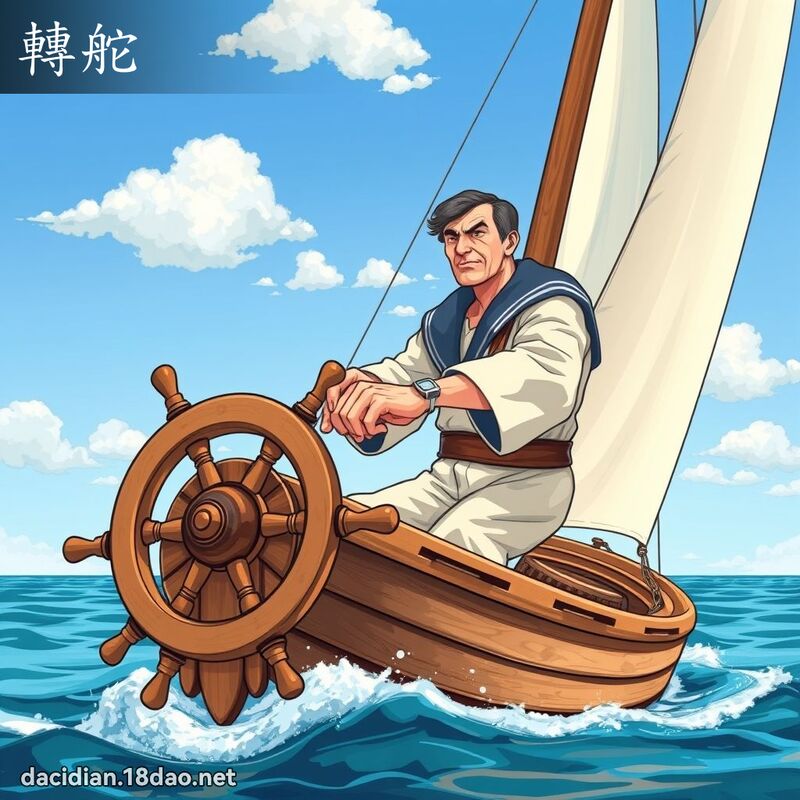 转舵 - 国语大辞典配图