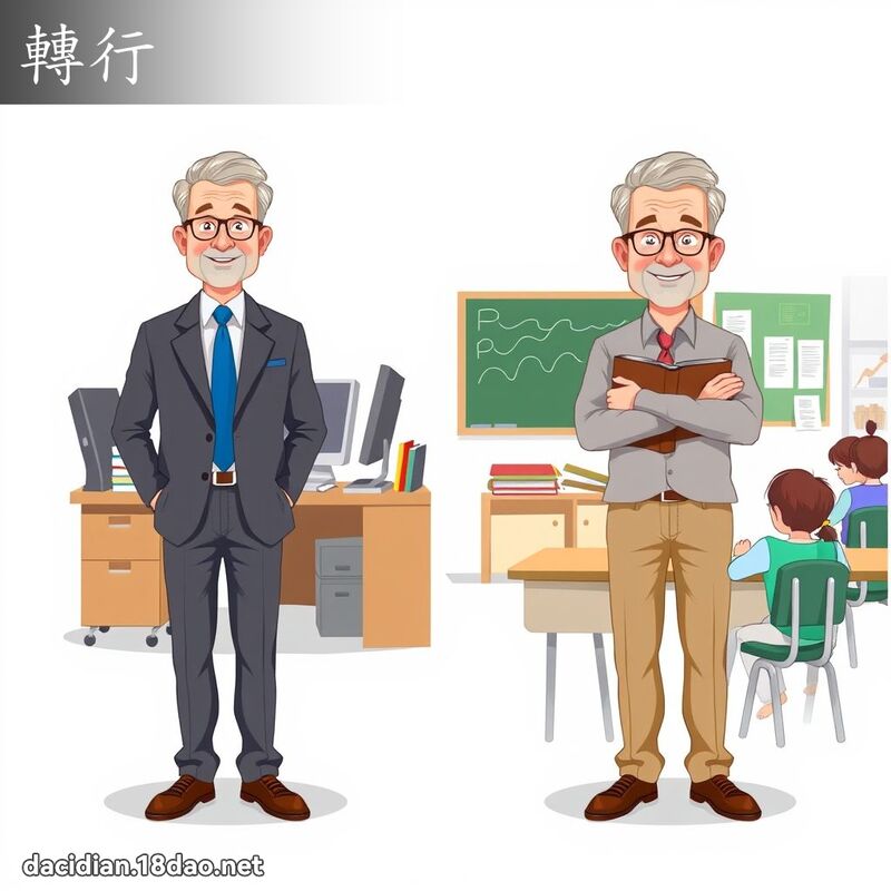 轉行 - 國語大辭典配圖