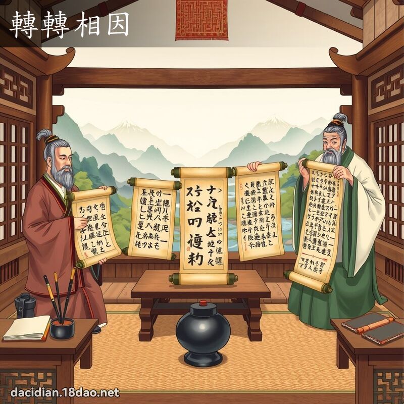 轉轉相因 - 國語大辭典配圖