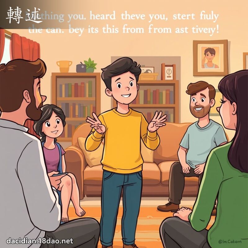 转述 - 国语大辞典配图
