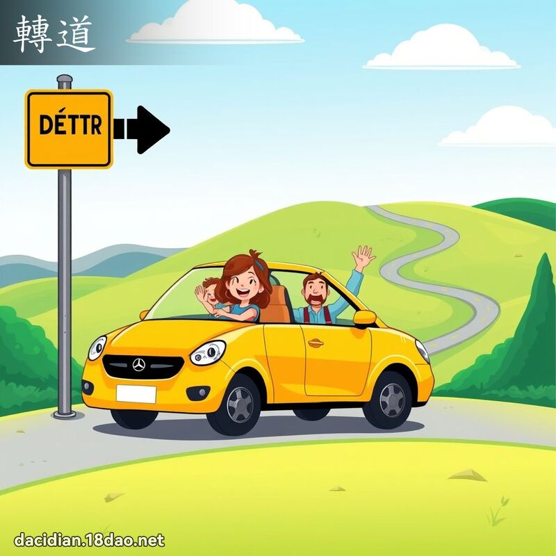 轉道 - 國語大辭典配圖