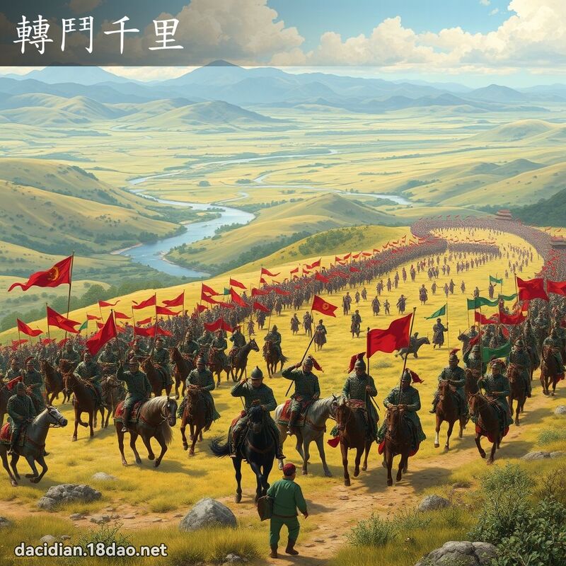 转斗千里 - 国语大辞典配图