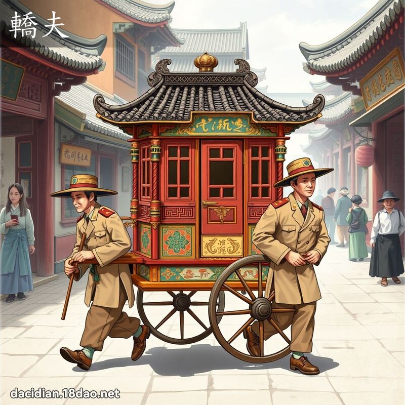 轎夫 - 國語大辭典配圖