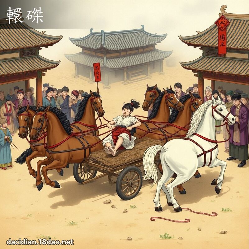 轘磔 - 國語大辭典配圖