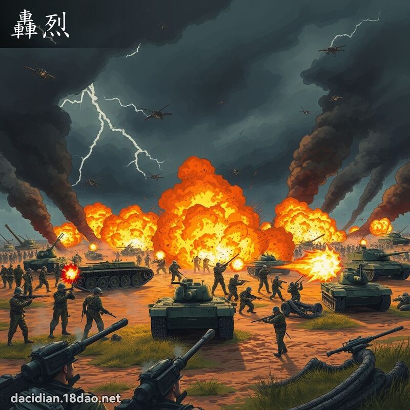 轰烈 - 国语大辞典配图