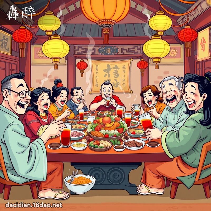 轟醉 - 國語大辭典配圖