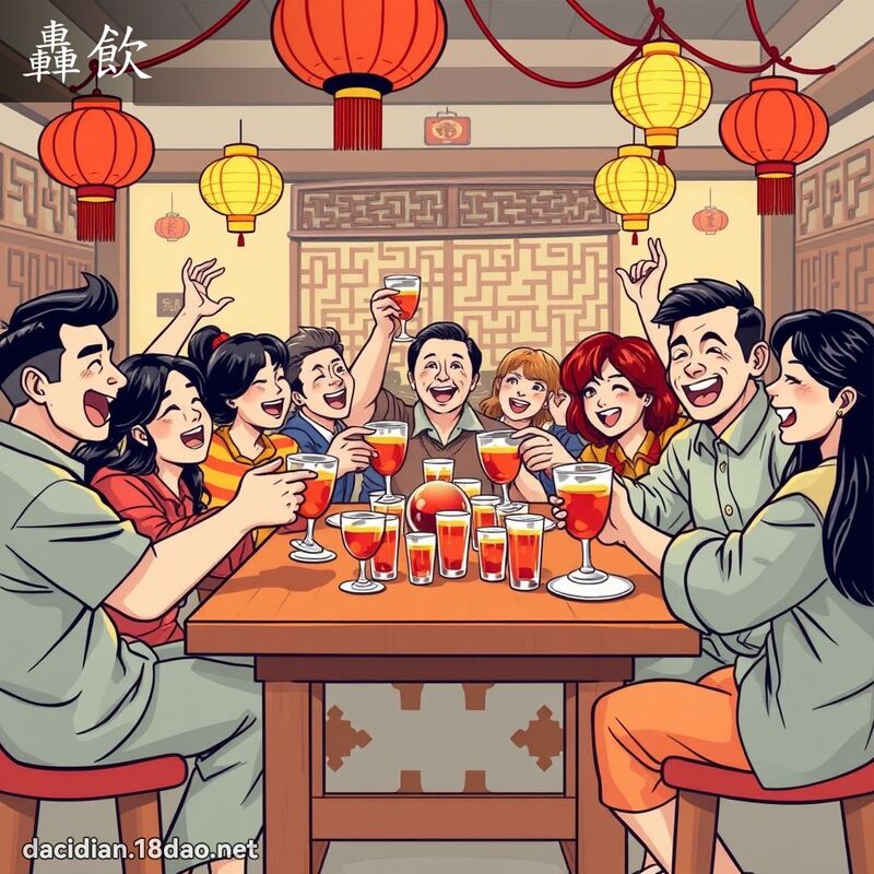 轟飲 - 國語大辭典配圖