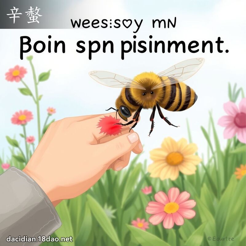 辛螫 - 国语大辞典配图