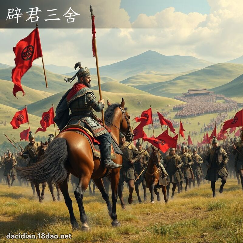 辟君三舍 - 国语大辞典配图