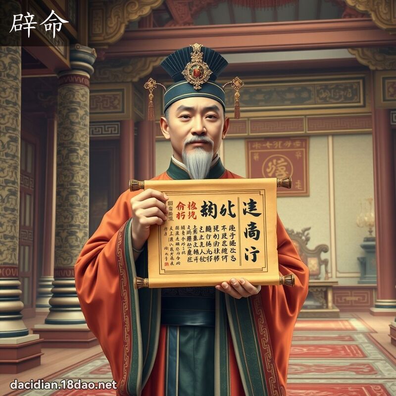 辟命 - 国语大辞典配图