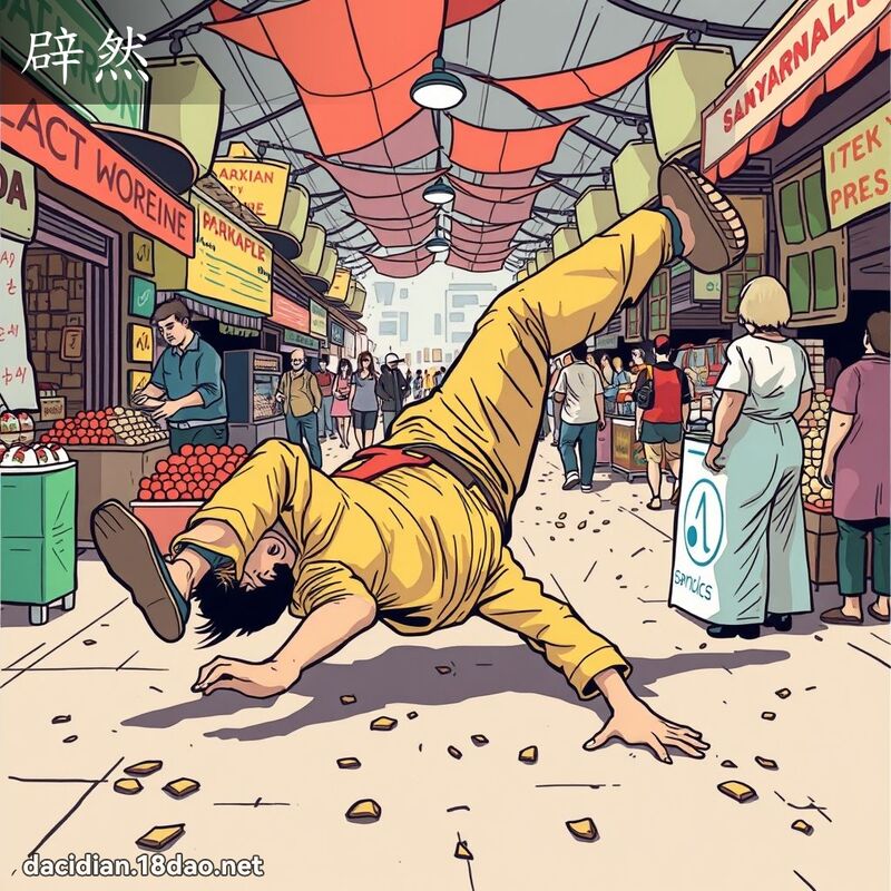 辟然 - 国语大辞典配图