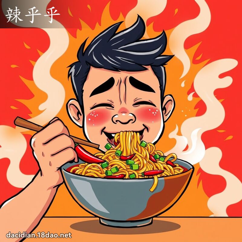 辣乎乎 - 國語大辭典配圖