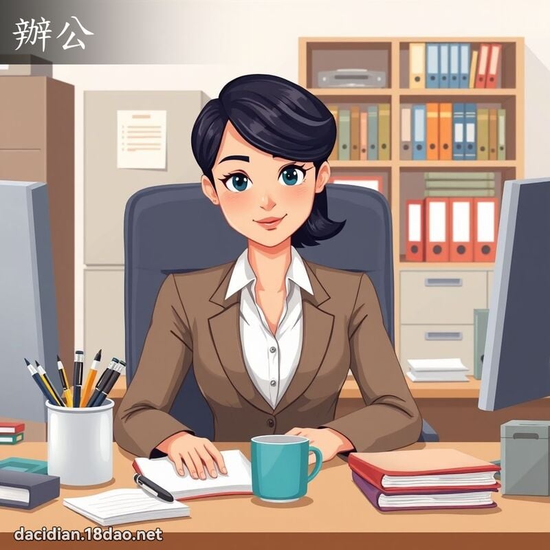 辦公 - 國語大辭典配圖