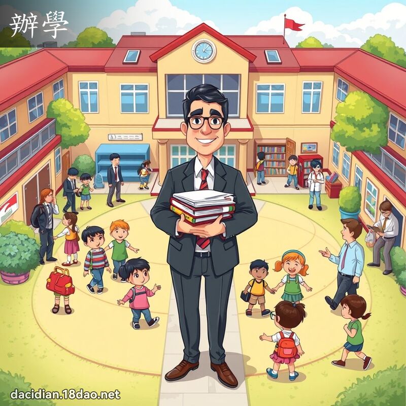 辦學 - 國語大辭典配圖