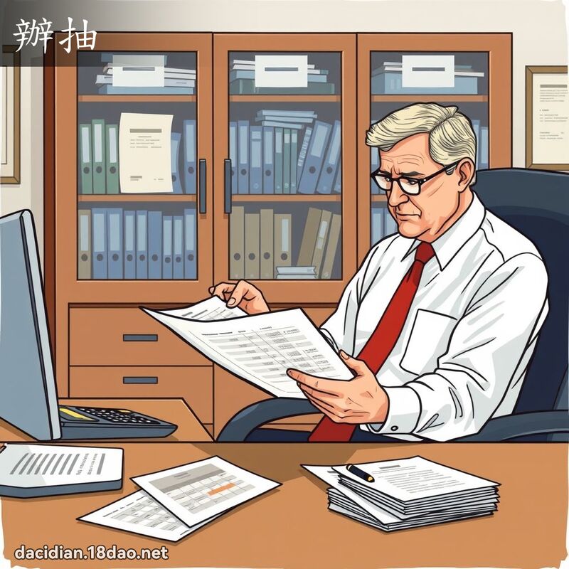 辦抽 - 國語大辭典配圖